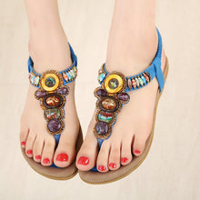 Load image into Gallery viewer, Bohemia Bead Style Herringbone Sandals